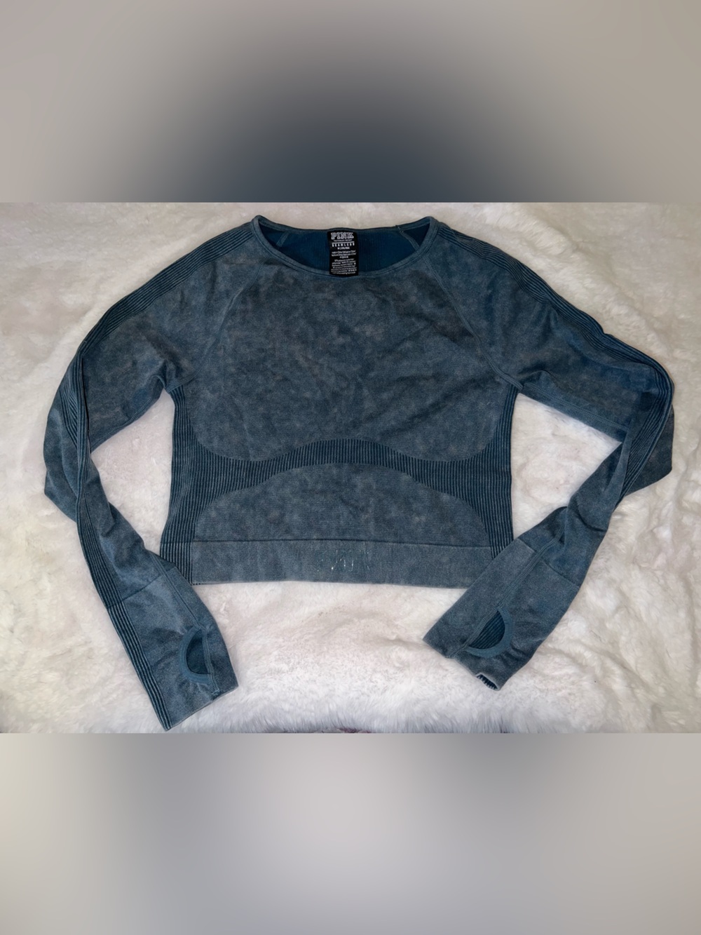 Victoria's Secret Seamless Crew Neck Sweater - Slate Blue
